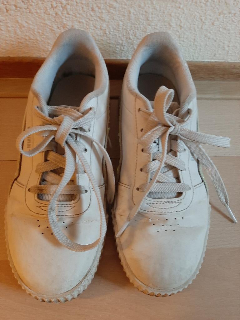 Puma witte sneakers, maat 35, Gebruikt, Puma, Schoenen, Ophalen of Verzenden