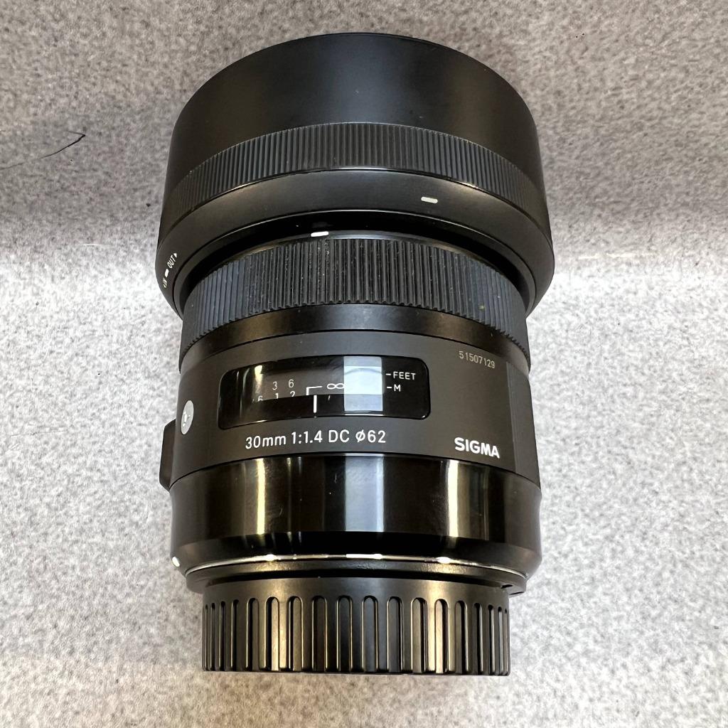 Sigma lens 30mm | F/1.4 ART HSM Canon EF-S | 372171, Audio, Tv en Foto, Ophalen of Verzenden, Zo goed als nieuw, Groothoeklens