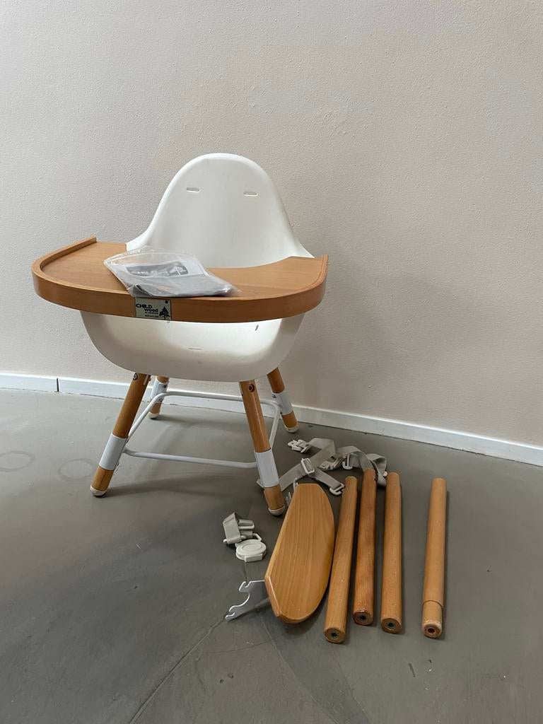 Childwood Evolu Meegroeistoel, Kinderen en Baby's, Kinderstoelen, Zo goed als nieuw, Meegroeistoel, Afneembaar eetblad, Ophalen of Verzenden