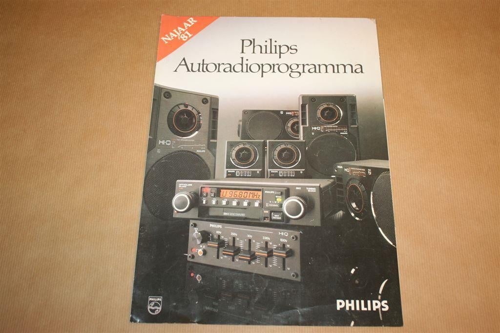 Reclame-uitgave Philips Autoradioprogramma - 1981 !!, Ophalen of Verzenden, Zo goed als nieuw, Overige merken