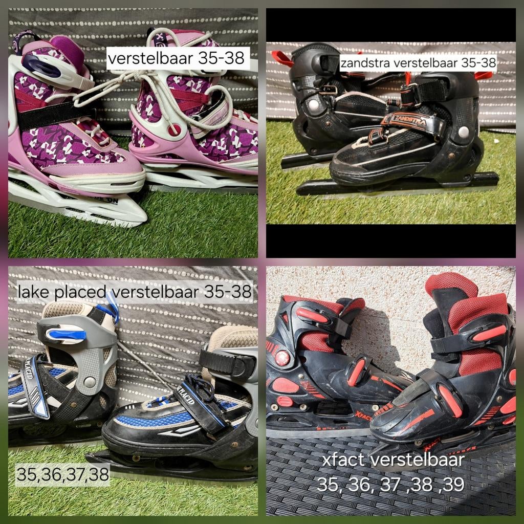 Schaatsen ijshockey verstelbaar maat 35 36 37 38 39  noren, Ophalen of Verzenden, Zo goed als nieuw, IJshockeyschaatsen, Nijdam