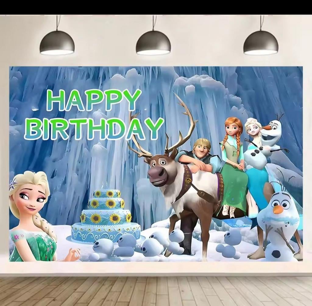 Nieuw Frozen Verjaardag Achtergrond, Ophalen, Nieuw