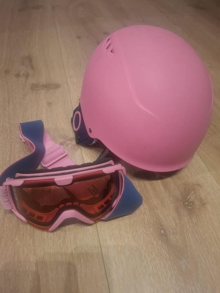Roze skihelm + skibril – maat 161-169 cm/ 12-16 jaar, Sport en Fitness, Skiën en Langlaufen, Overige merken, Overige typen, Ophalen of Verzenden