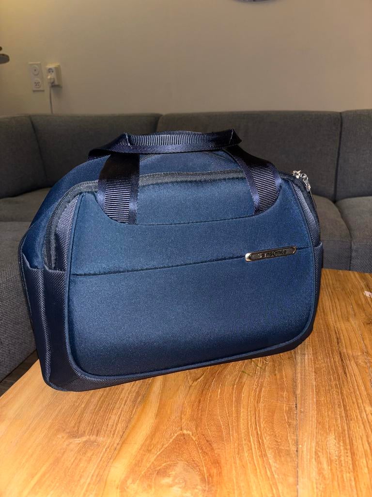 Samsonite Beautycase - Zo goed als nieuw!, Ophalen of Verzenden, Zo goed als nieuw, Blauw, Softcase