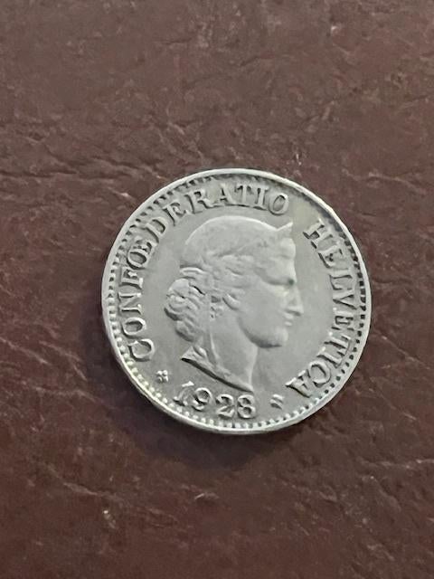 10 Rappen 1928 B Helvetica, Postzegels en Munten, Munten | Europa | Niet-Euromunten, Ophalen of Verzenden, Overige landen, Losse munt