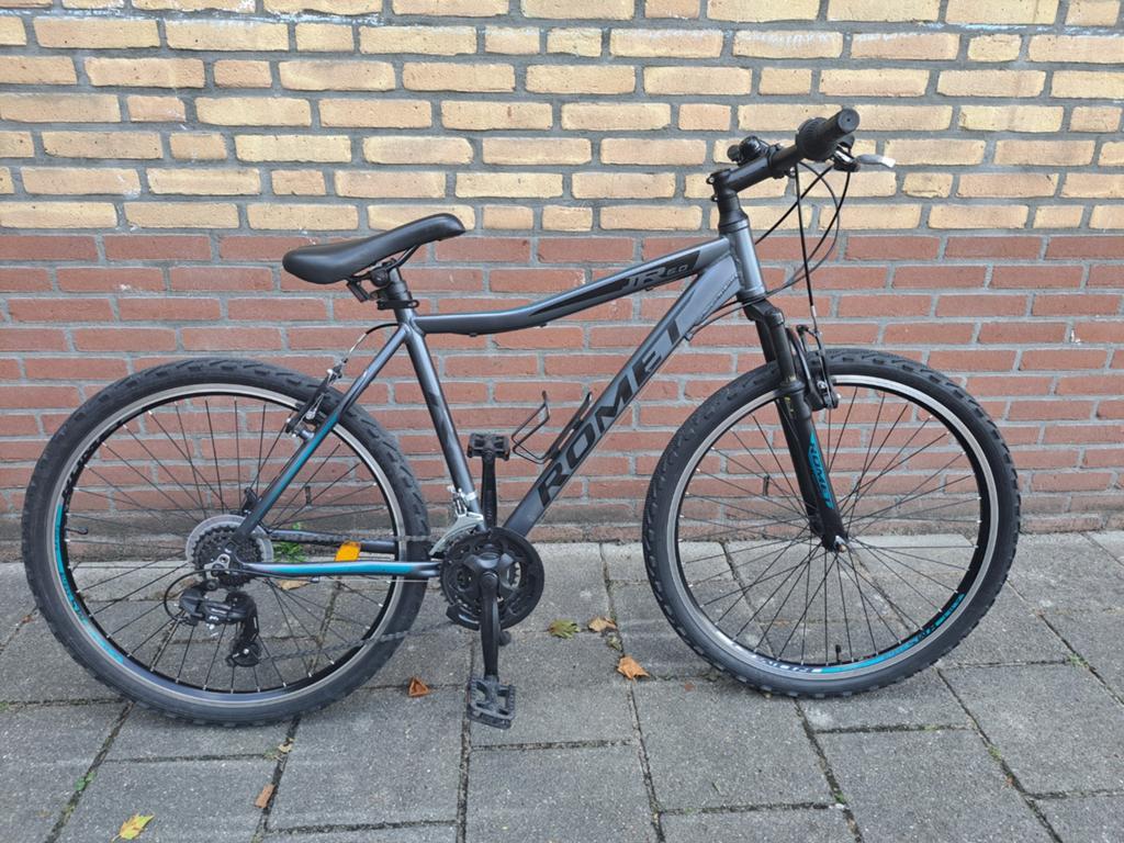 Romet Rambler JR6.0 mountainbike, 21 versnellingen, Gebruikt, Velgrem, 45 tot 49 cm, Ophalen