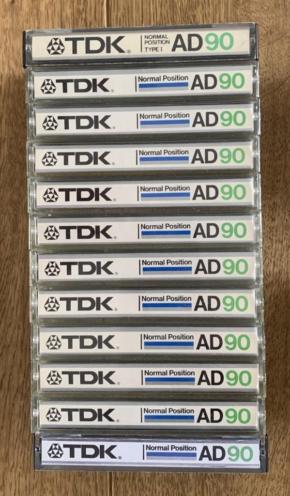 TDK cassettebandjes AD-90 (12x), Ophalen of Verzenden, Zo goed als nieuw, Overige genres, 2 t/m 25 bandjes