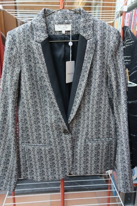 Blazer nieuw zwart dessin Paul & Joe mt 40, Maat 38/40 (M), Paul & Joe, Nieuw, Ophalen of Verzenden
