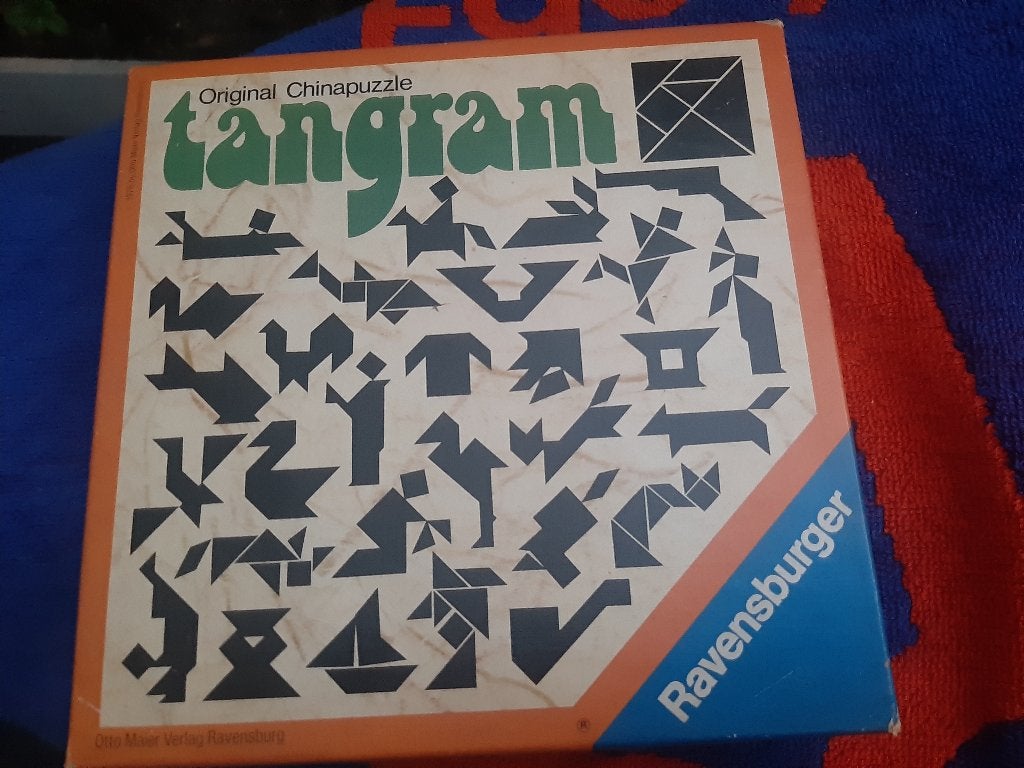 Vintage Tangram spel van Ravensburger, Ophalen, Gebruikt, Ravensburger, Een of twee spelers