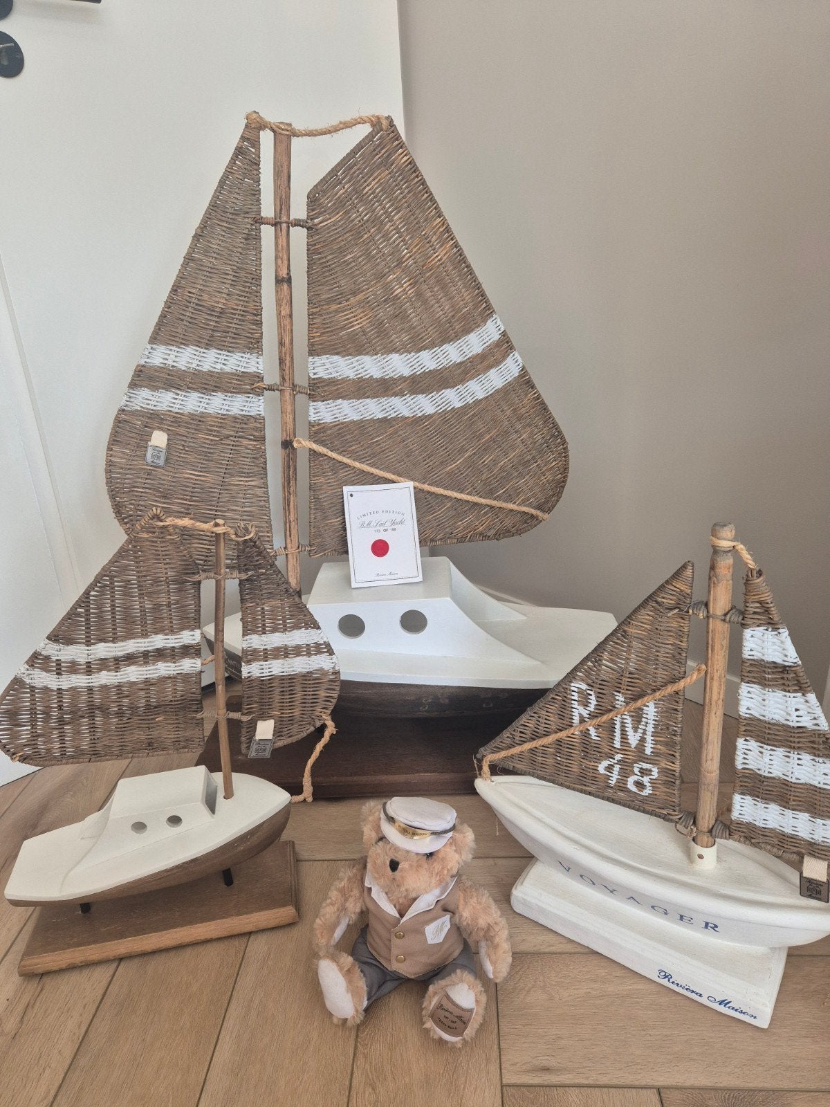 Riviera maison botencollectie met RM marine beertje, Ophalen, Gebruikt