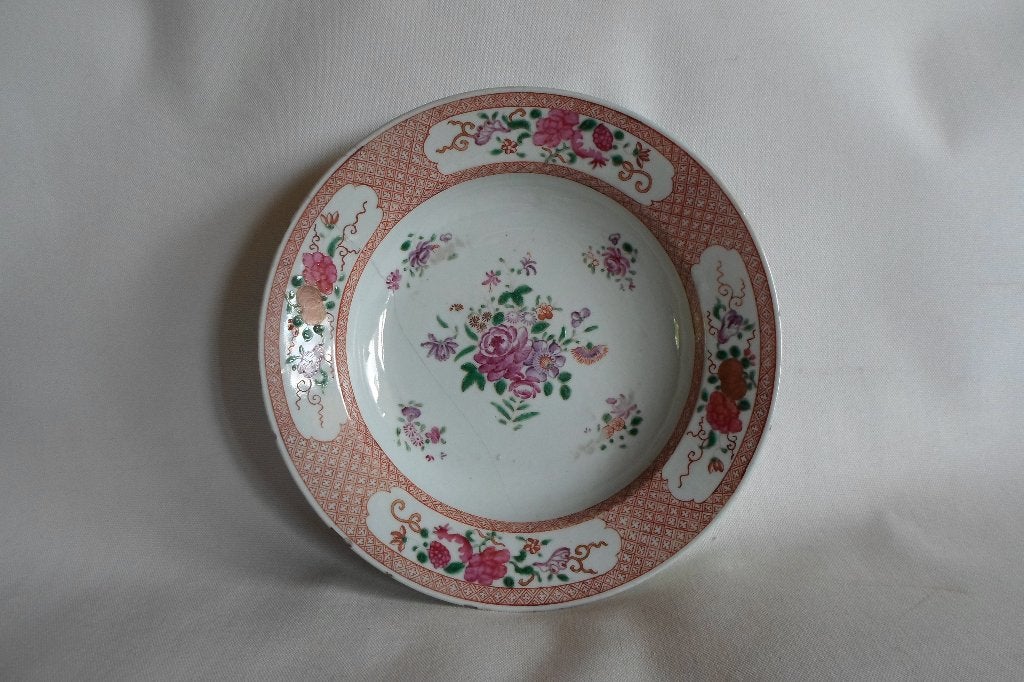Chinees Bord Qing Dynastie Qianlong, Antiek en Kunst, Antiek | Porselein, Ophalen of Verzenden