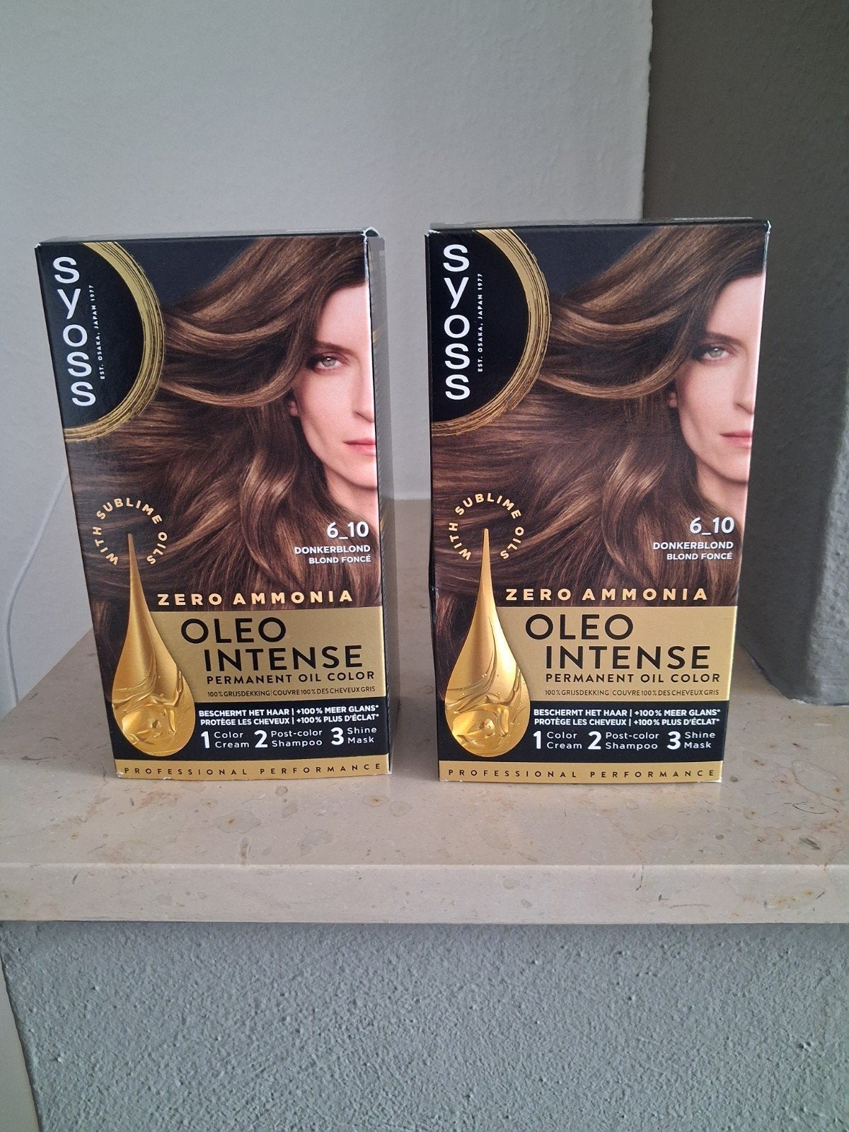 Syoss Oleo Intense Haarverf 6-10 Donkerblond (2 stuks), Ophalen, Nieuw, Overige typen