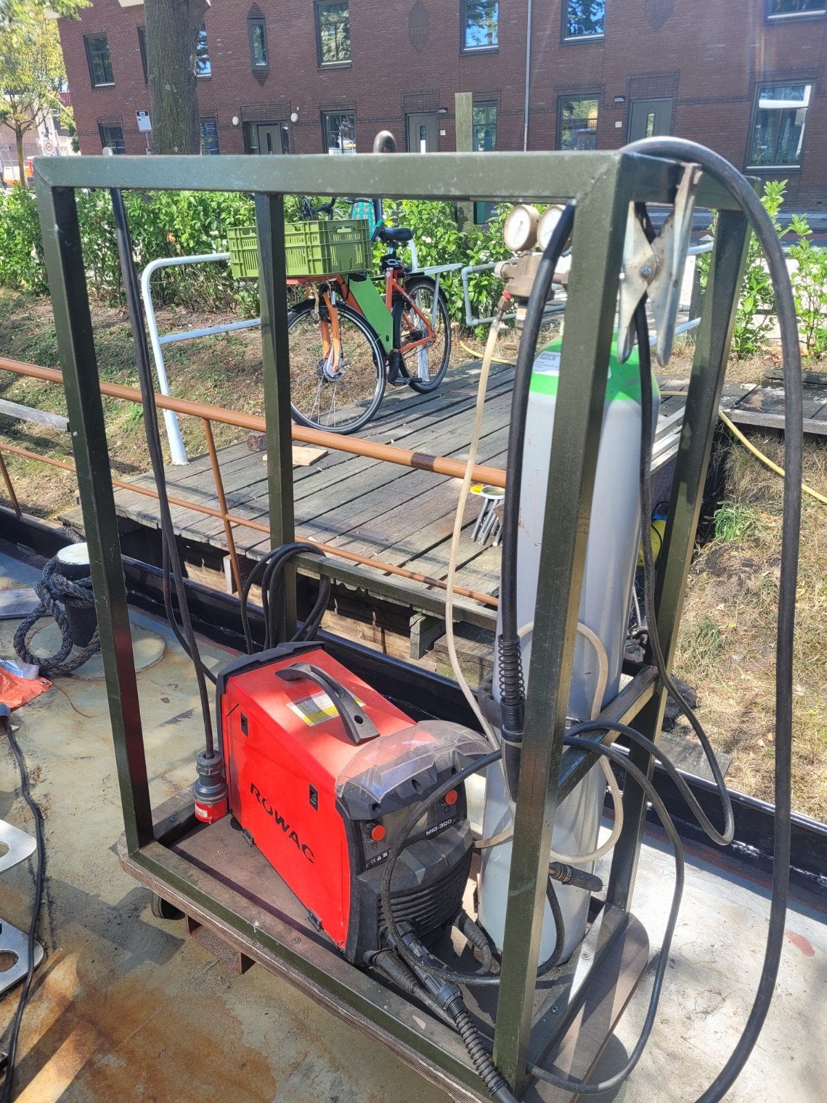 Rowac Mig 300 lasapparaat krachtstroom, Ophalen, Zo goed als nieuw, 250 ampère of meer, Co2