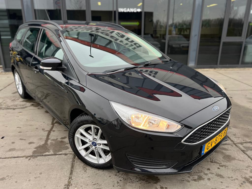 Ford Focus Wagon 1.0 Trend Edition - Navi - Cruise - 2015!, Auto's, Gebruikt, Zwart, Origineel Nederlands, Handgeschakeld