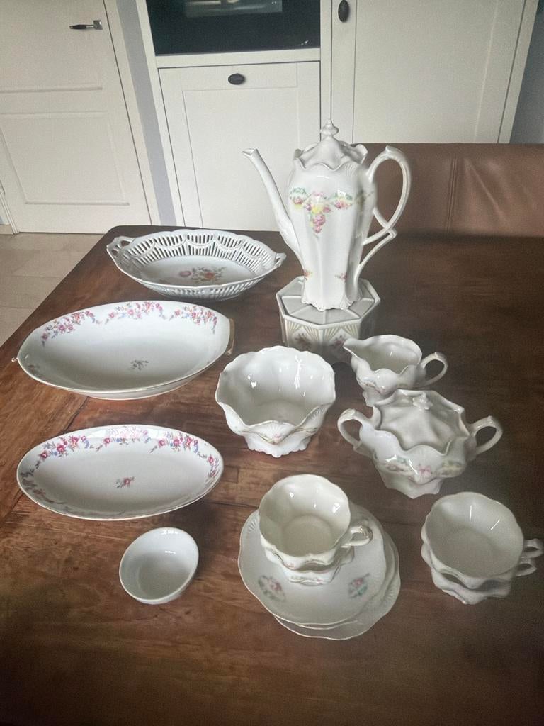 Vintage Schirnding Bavaria porseleinen servies - compleet, Ophalen of Verzenden