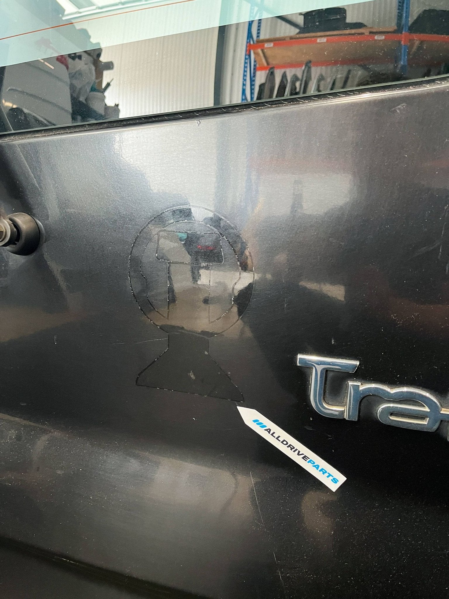 Achterdeur rechts voor Renault Trafic TED68 zwart 7751472225, Auto-onderdelen, Gebruikt, -, Deur, -