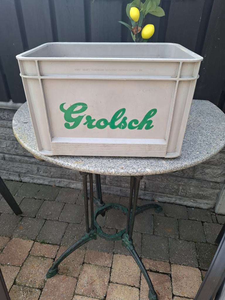 Grolsch verzameling: krat en beugelfles glazen  klok  enz, Verzamelen, Biermerken, Ophalen, Flesje(s), Grolsch