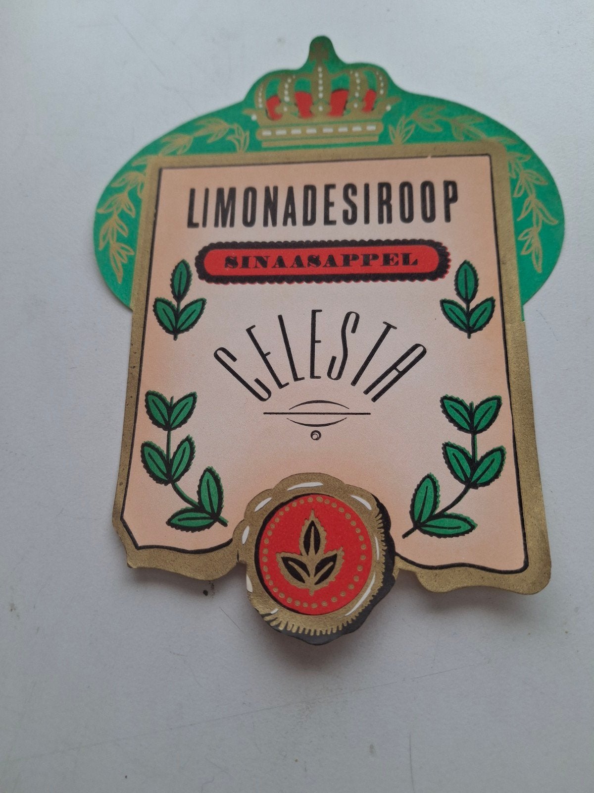 etiket Limonade siroop Celesta., Verzamelen, Ophalen of Verzenden, Zo goed als nieuw, Overige typen
