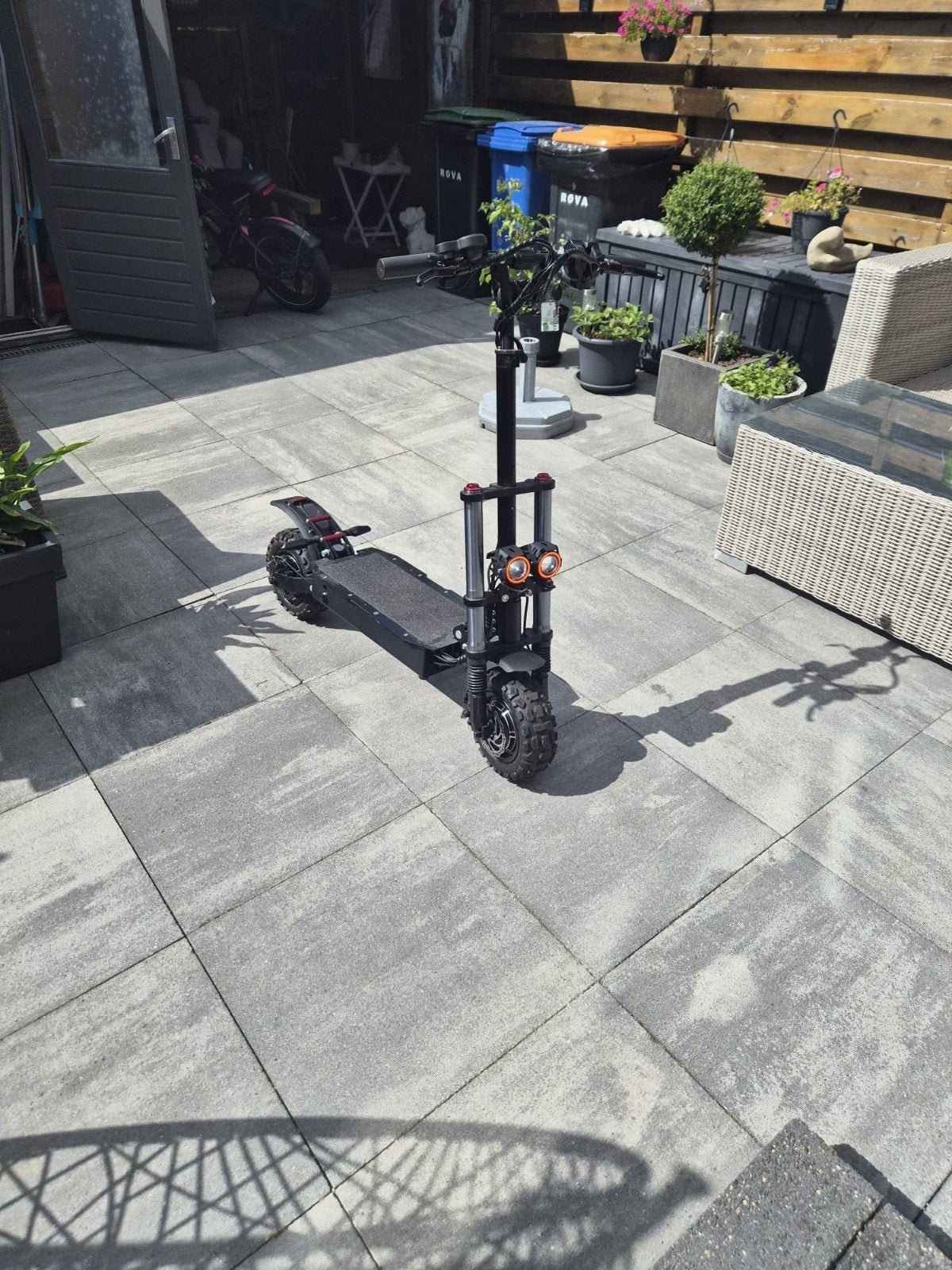 Stoere elektrische step met dubbele vering, Ophalen, Zo goed als nieuw, Elektrische step (E-scooter), Onbekend
