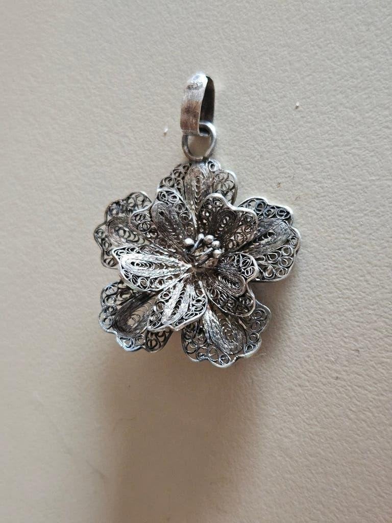 Filigrain hanger zilver, Verzenden, Zo goed als nieuw, Zilver, Overige merken