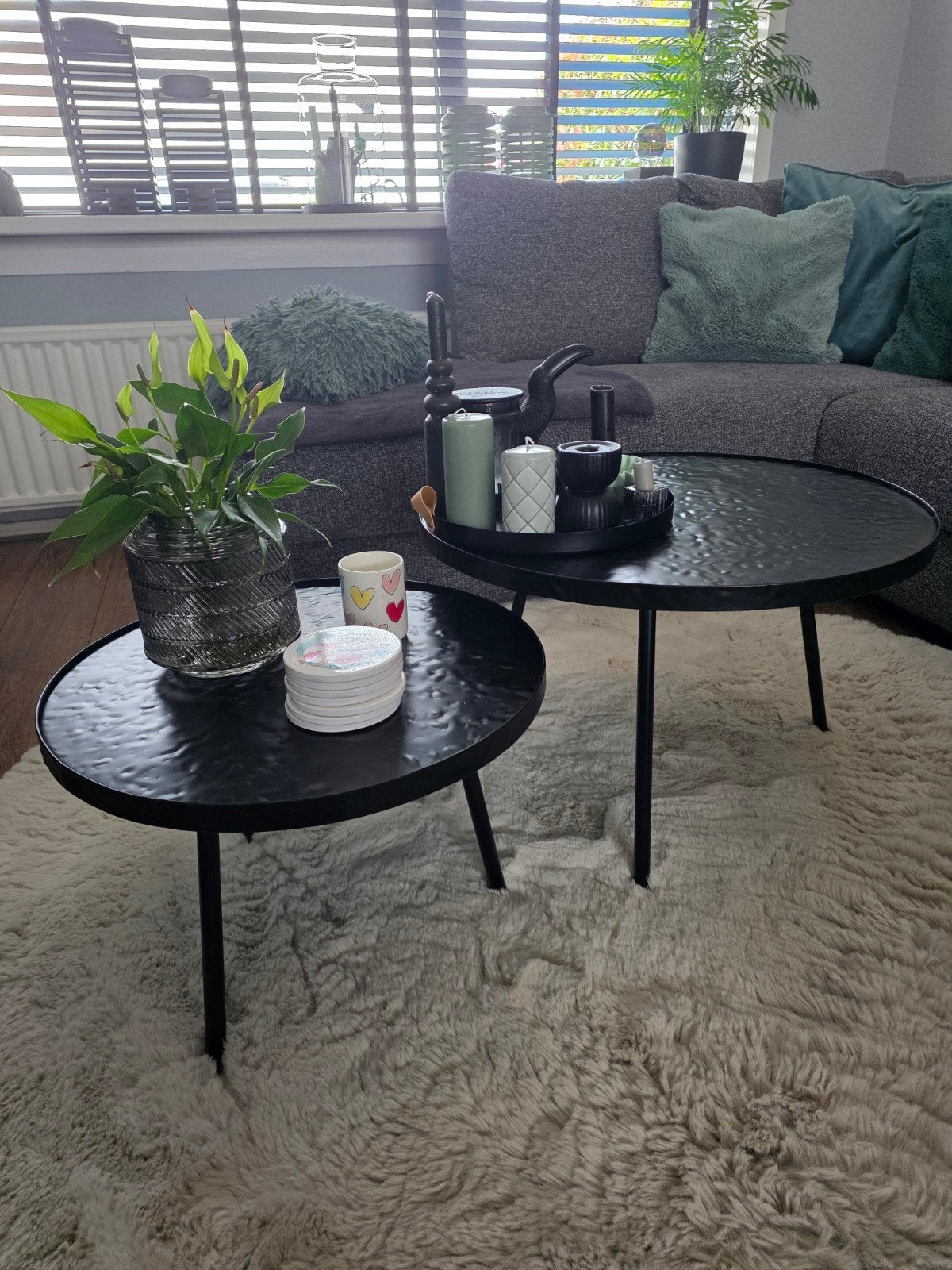 Leuke tafeltjes, Huis en Inrichting, Tafels | Salontafels, Ophalen, 50 tot 100 cm, Rond, 50 tot 100 cm