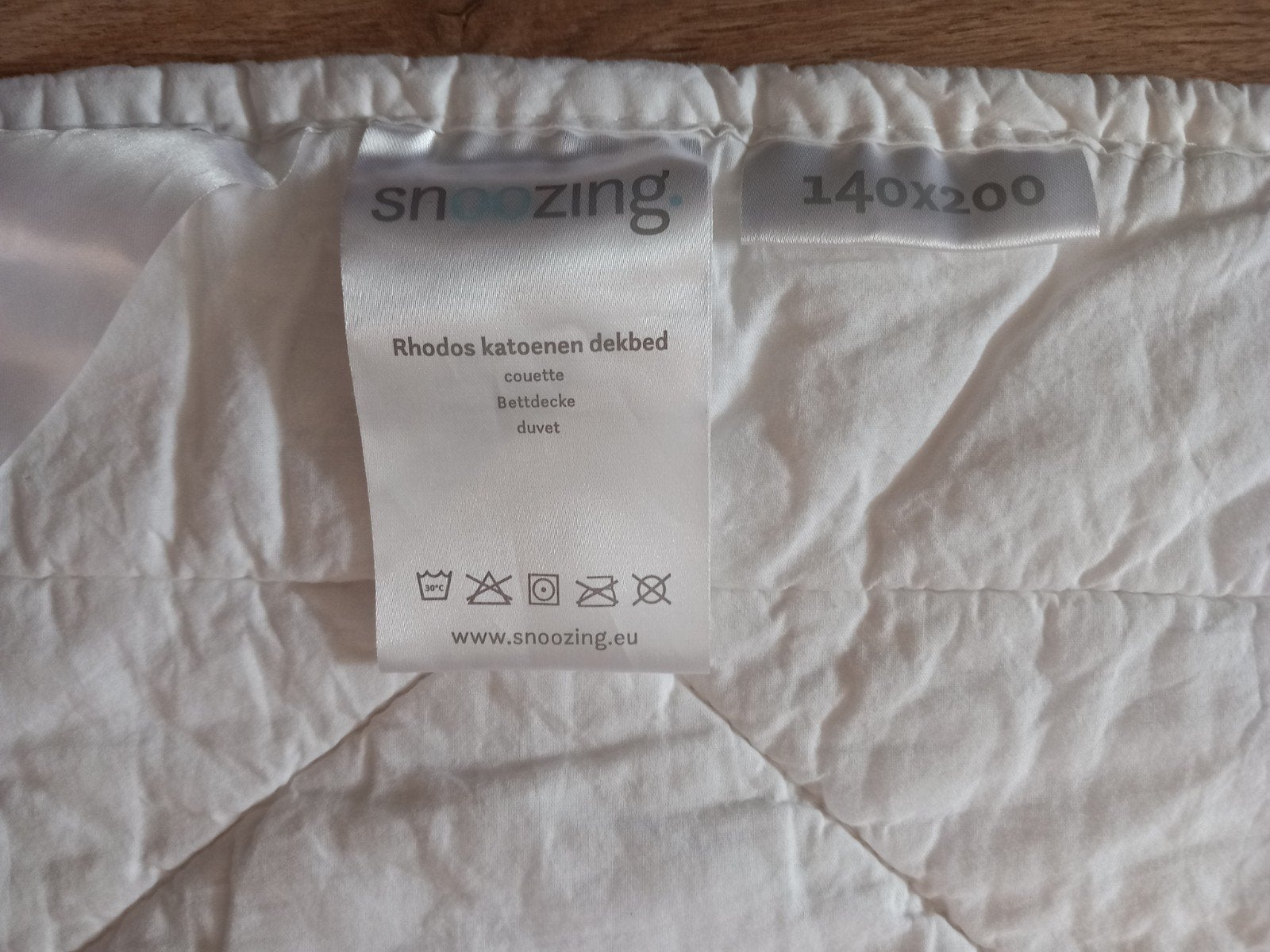 Snoozing 140x200 dekbed, Ophalen, Eenpersoons, Wit, Deken of Dekbed