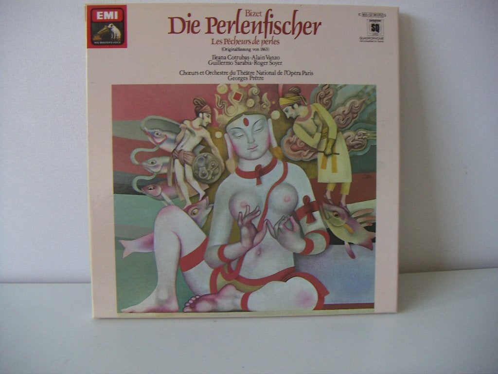 2 Langspeelplaten met de Parelvissers van Bizet., Originele persing, Ophalen of Verzenden, Zo goed als nieuw, Romantiek