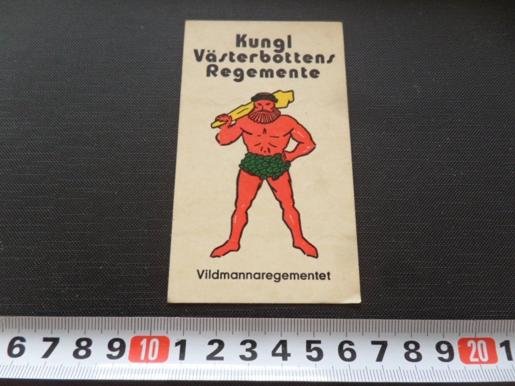 sticker embleem leger zweden kungl västerbottens regemente, Ophalen, Zo goed als nieuw