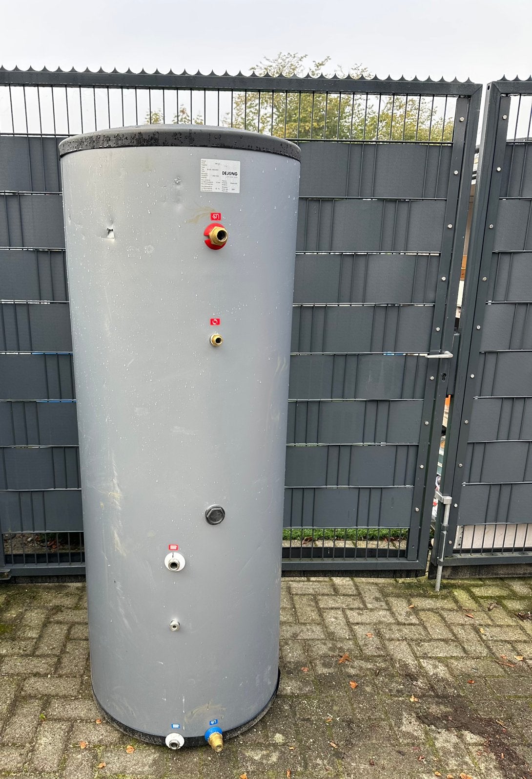 De Jong RVS boiler 300 liter –warmtewisselaar –bouwjaar 2020, 100 liter of meer, Boiler, Ophalen of Verzenden, Minder dan 3 jaar oud