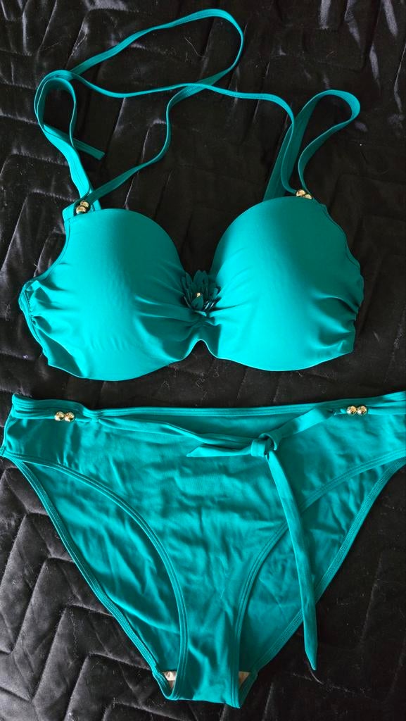 Marlies Dekkers bikini 85E/ XL, Kleding | Dames, Badmode en Zwemkleding, Ophalen of Verzenden, Zo goed als nieuw, Groen, Bikini
