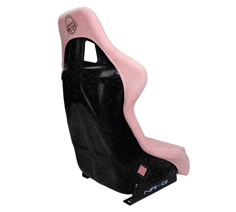 NRG Prisma Kuipstoel sportstoel stoel Roze alcantara, Auto diversen, Ophalen of Verzenden