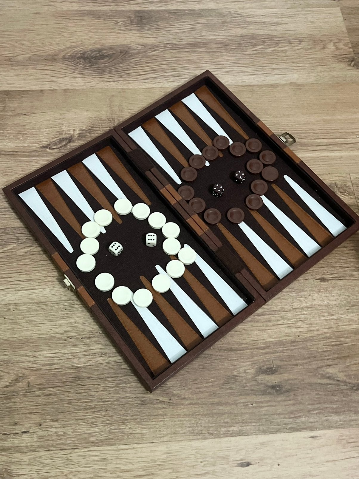 Backgammon Reisspel -, Een of twee spelers, Ophalen of Verzenden, Gebruikt, Reisspel