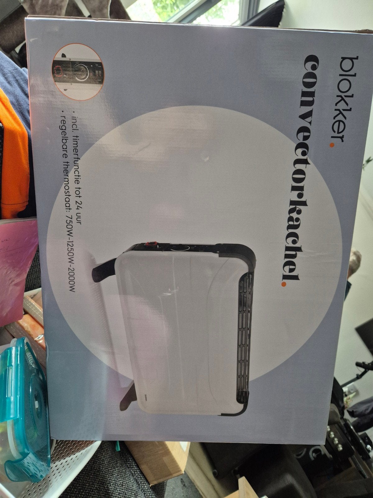 Blokker Convectorkachel met Timer en Thermostaat, Huis en Inrichting, Kachels, Overige soorten, Elektrisch, Nieuw, Ophalen of Verzenden