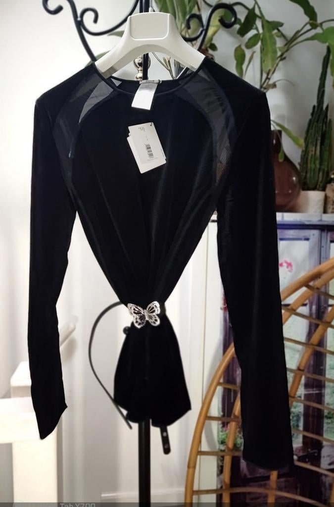 Wolford setje Zwarte top met lange mouwen+legging, Zwart, Nieuw, Ophalen of Verzenden, Wolford