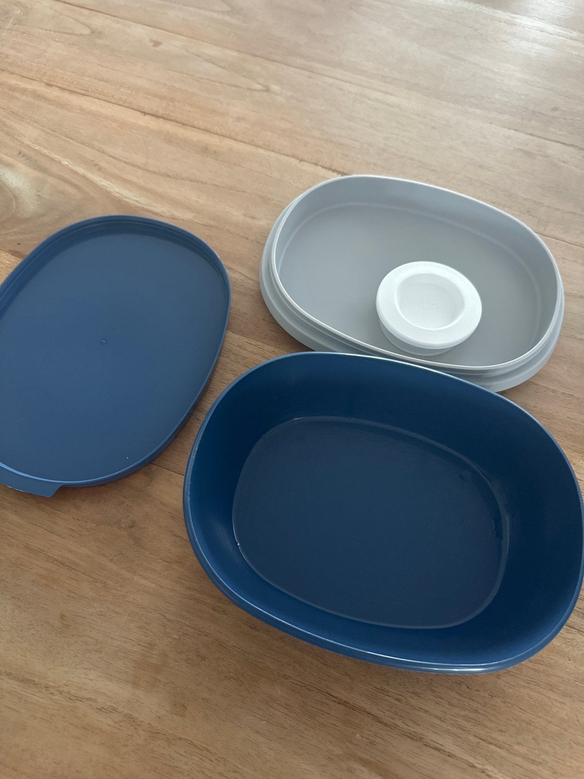 Mepal Saladebak Blauw - Ideaal voor onderweg, Kunststof, Ophalen of Verzenden, Overige merken, Overige typen