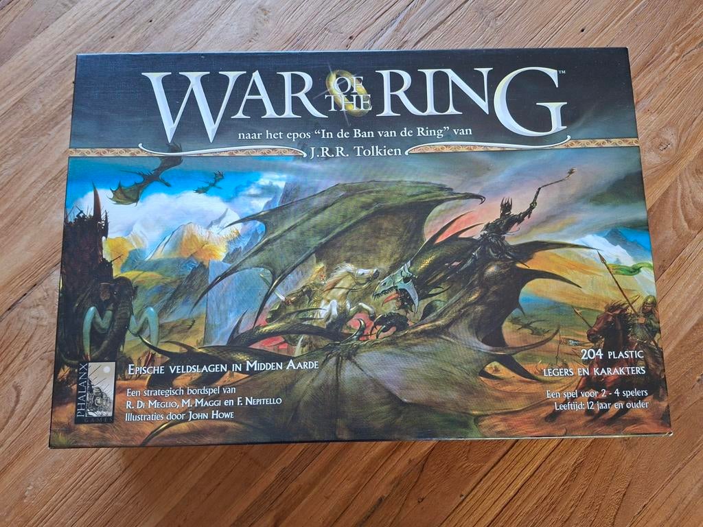 War of the Ring bordspel 1e editie Nederlands, Hobby en Vrije tijd, Gezelschapsspellen | Bordspellen, Ophalen of Verzenden, Gebruikt