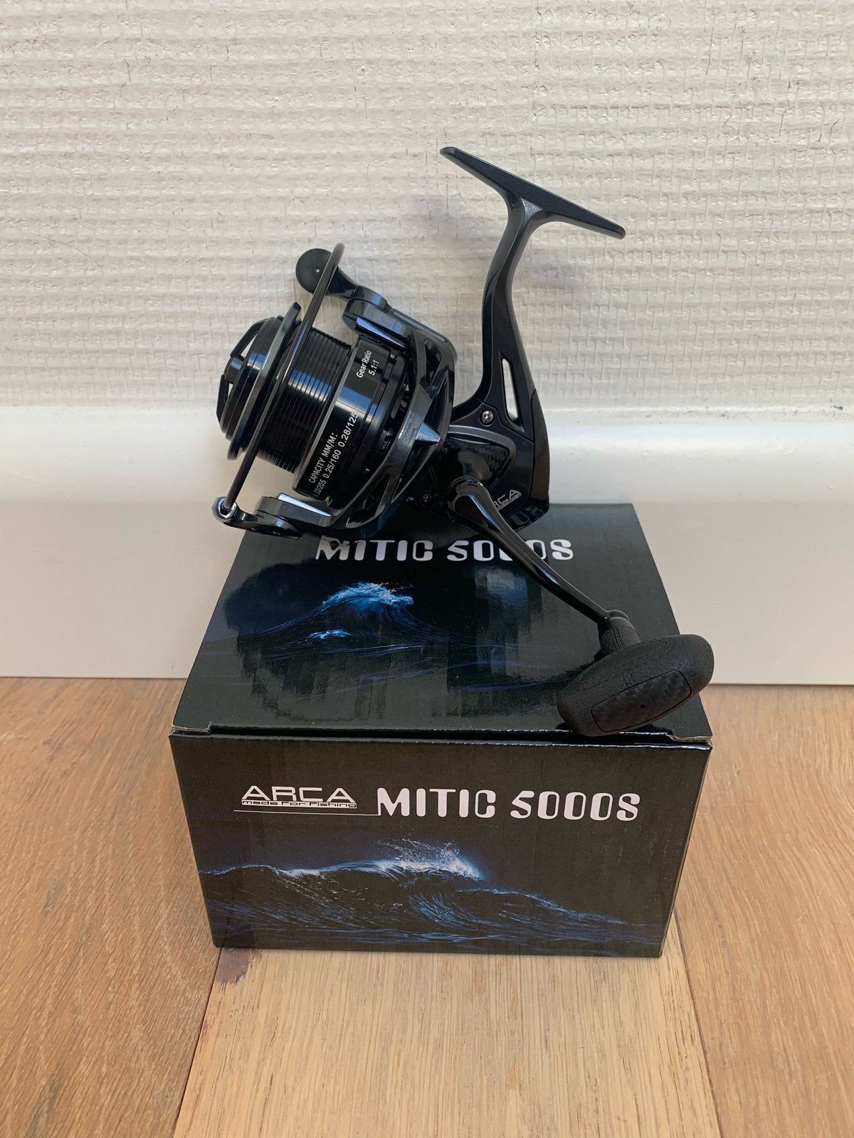 Nieuwe Arca Mitic 5000 feedermolen, 7 lagers, Watersport en Boten, Arca, Molen, Nieuw, Ophalen of Verzenden