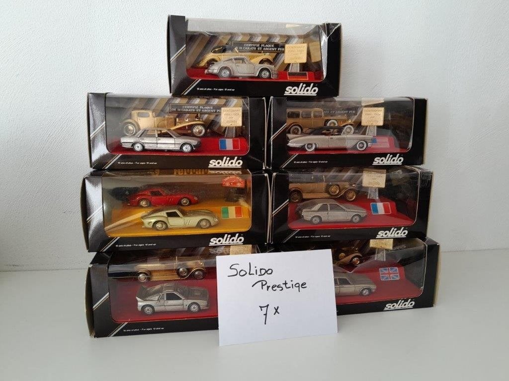 7x prestige solido modellen, Ophalen of Verzenden, Zo goed als nieuw, Auto, Solido