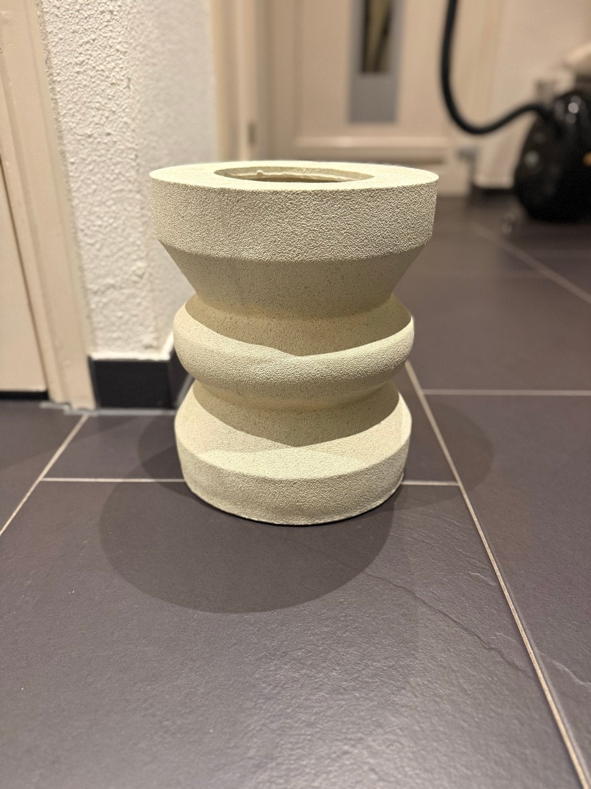 Nieuwe witte bloempot coco maison, Tuin en Terras, Ophalen, Minder dan 30 cm, Minder dan 60 cm, Rond