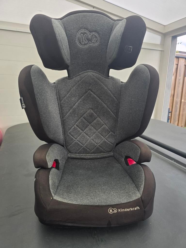 Kinderkraft autostoel met Isofix - Grijs/Zwart, Overige merken, Gebruikt, 15 t/m 36 kg, Ophalen of Verzenden