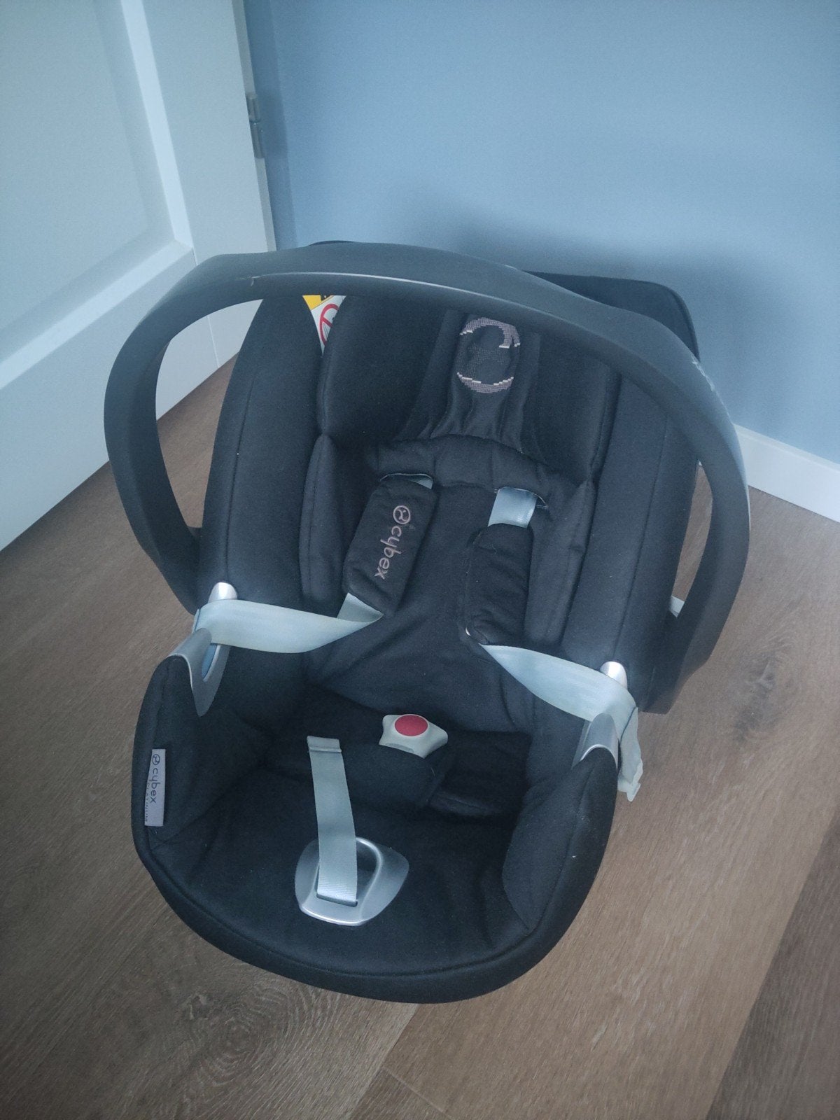 Cybex Aton Q Platinum autostoel - Zwart, Autogordel of Isofix, Gebruikt, Verstelbare rugleuning, 0 t/m 13 kg