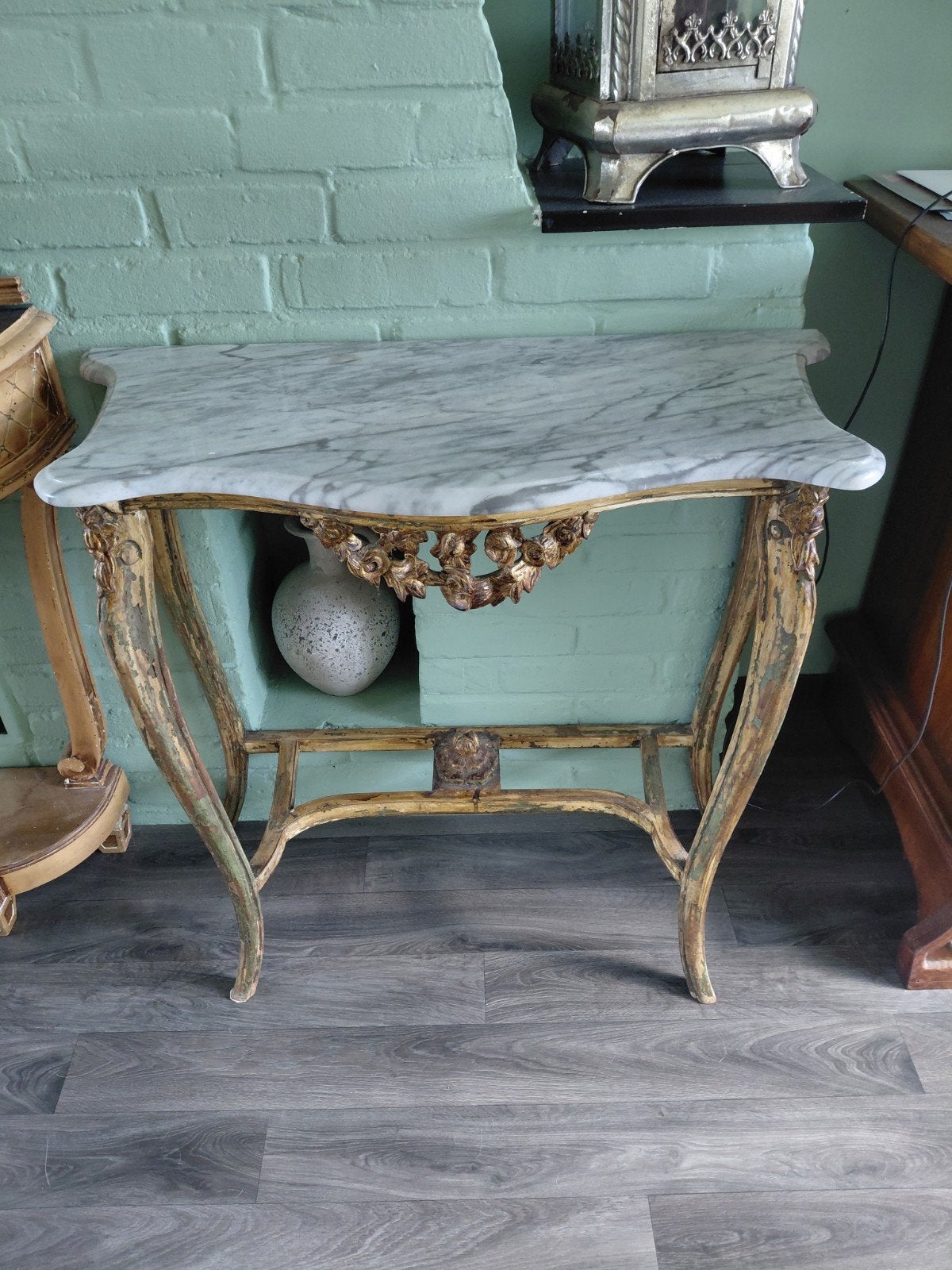 Antieke sidetable, Ophalen, Zo goed als nieuw, 50 tot 100 cm, Minder dan 100 cm
