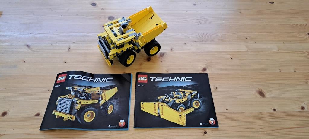 Lego Technic 42035 Mijnbouw Kiepwagen met instructies, Gebruikt, Lego, Compleet, Ophalen of Verzenden