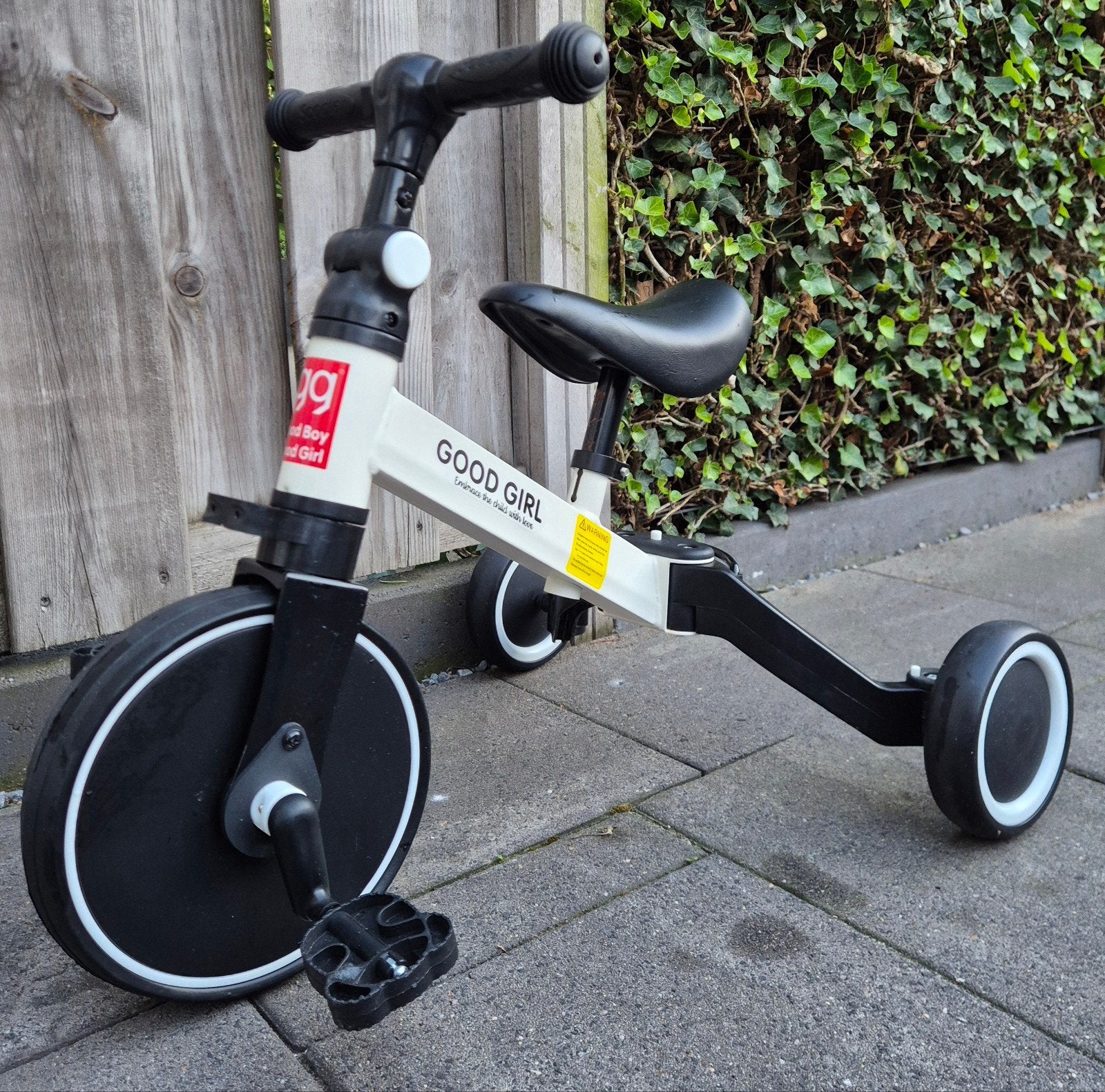 Driewieler Goodboy Goodgirl - 2-in-1 loopfiets en driewieler, Terugtraprem, Verstelbare zitting, Nieuw, Ophalen of Verzenden