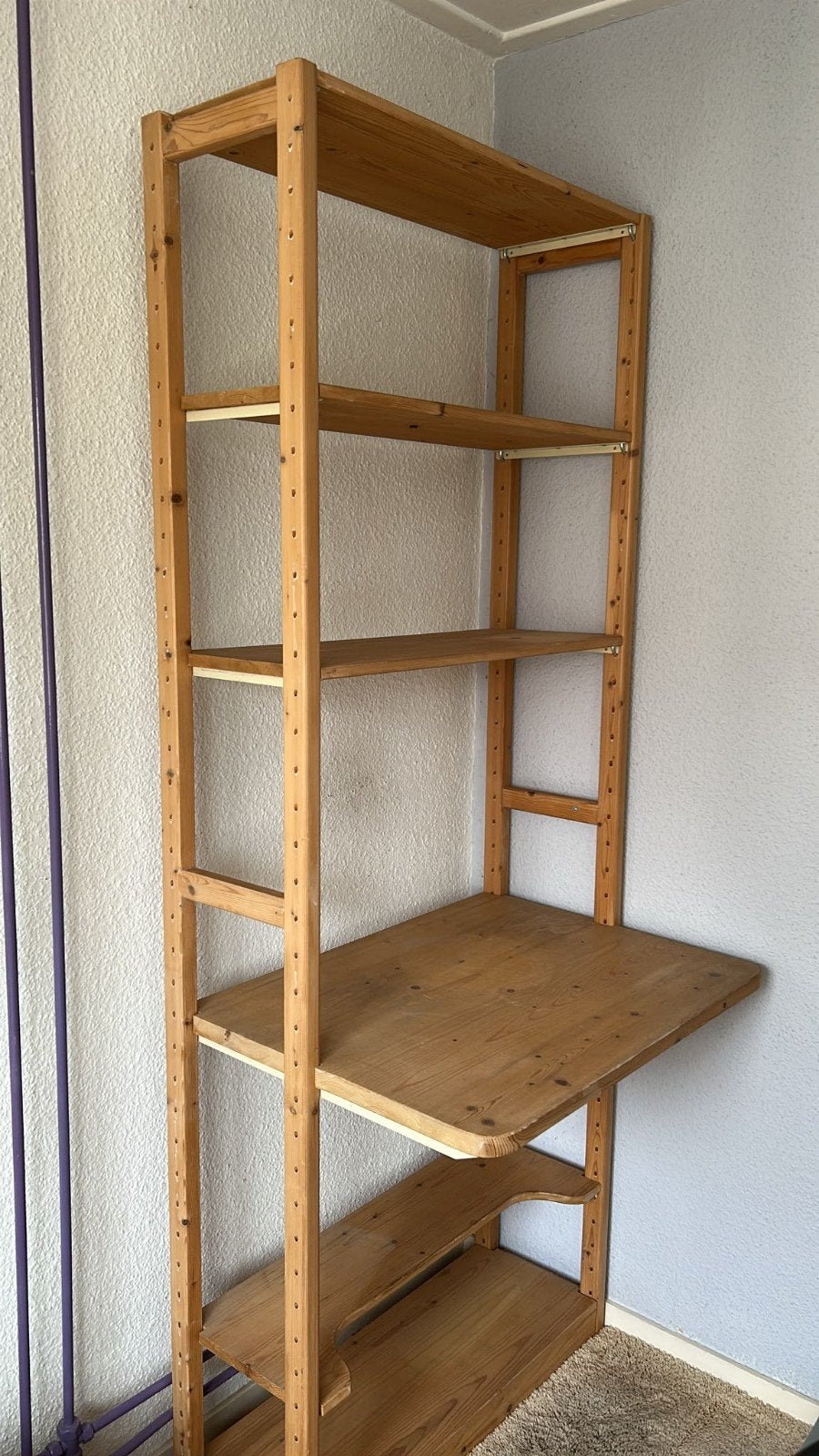 Houten stellingkast, Ophalen