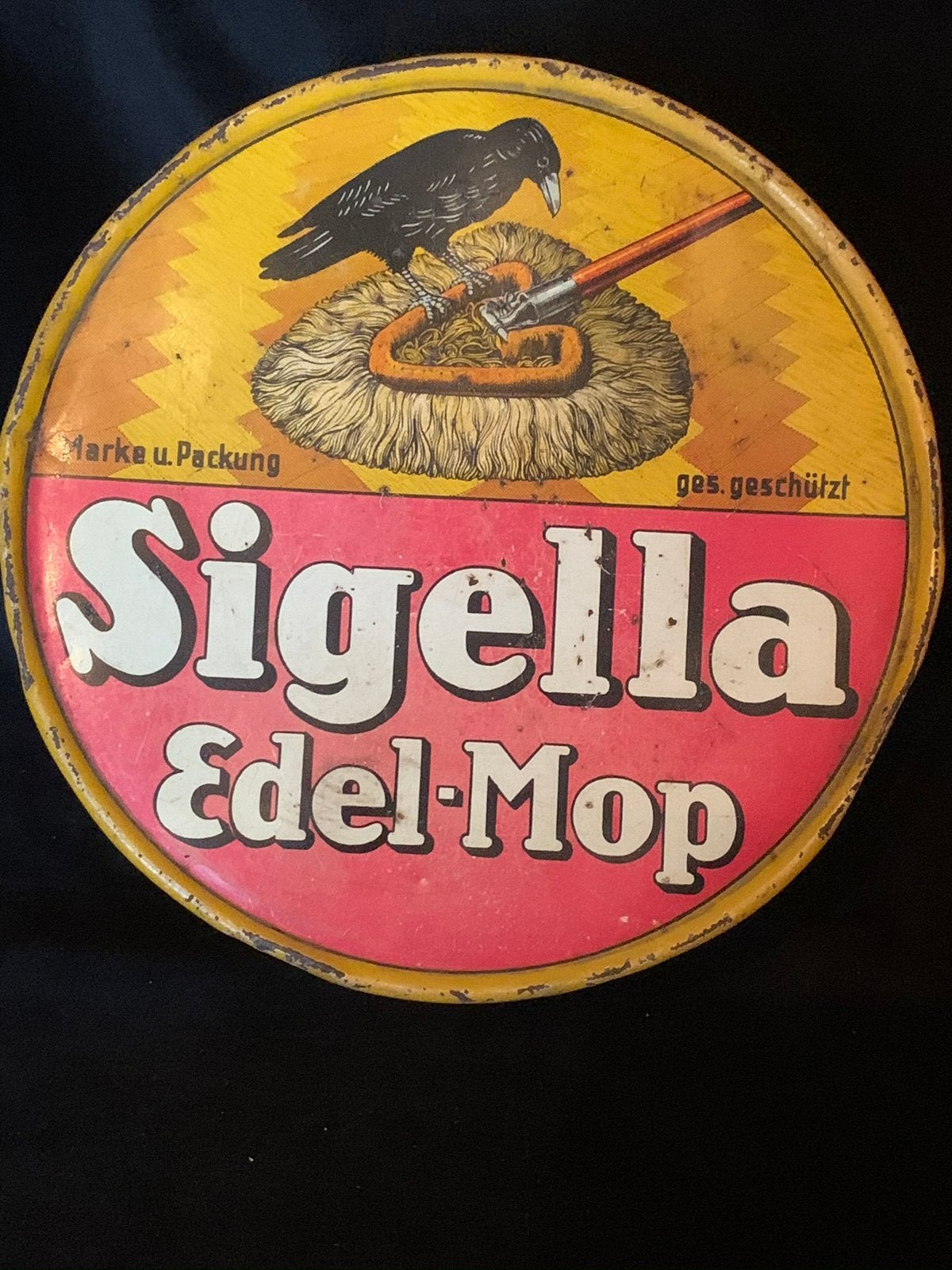 Blik van sigella edel mop, Ophalen of Verzenden