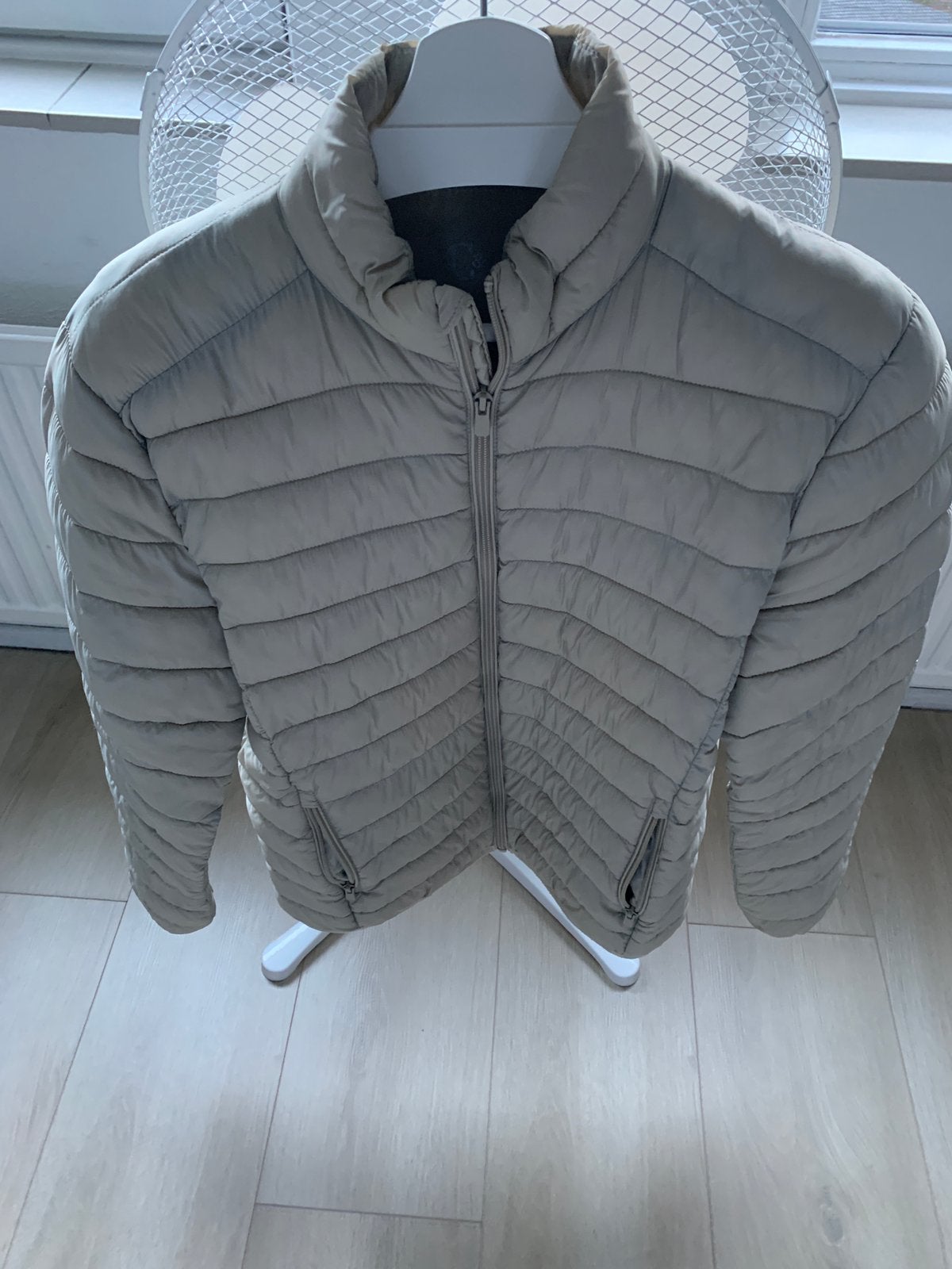 C&A gewatteerde jas, Ophalen of Verzenden, Gedragen, Maat 46 (S) of kleiner, Beige