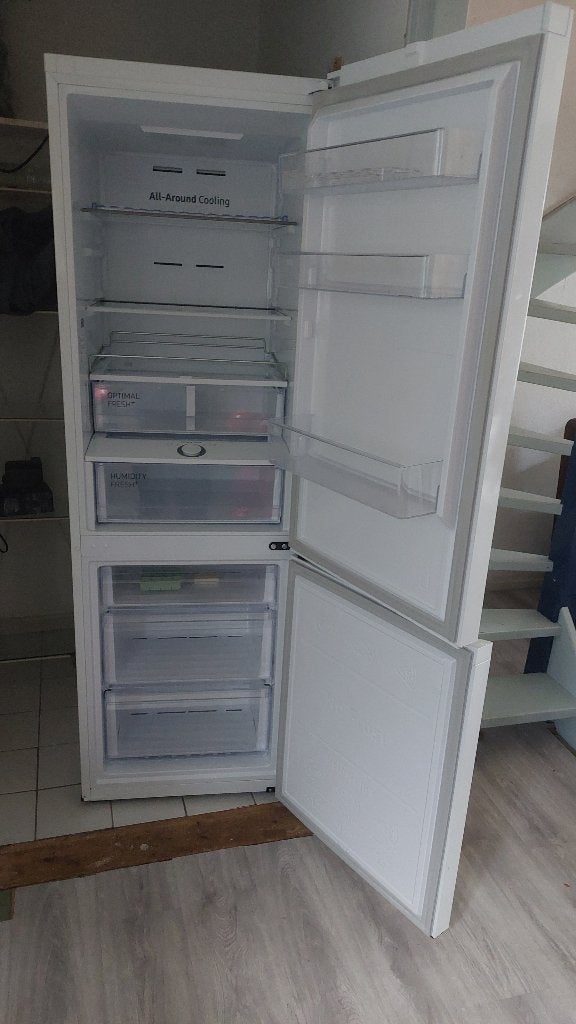 koelkast/vrieskast Samsung, Ophalen, 200 liter of meer, 60 cm of meer, Met aparte vriezer