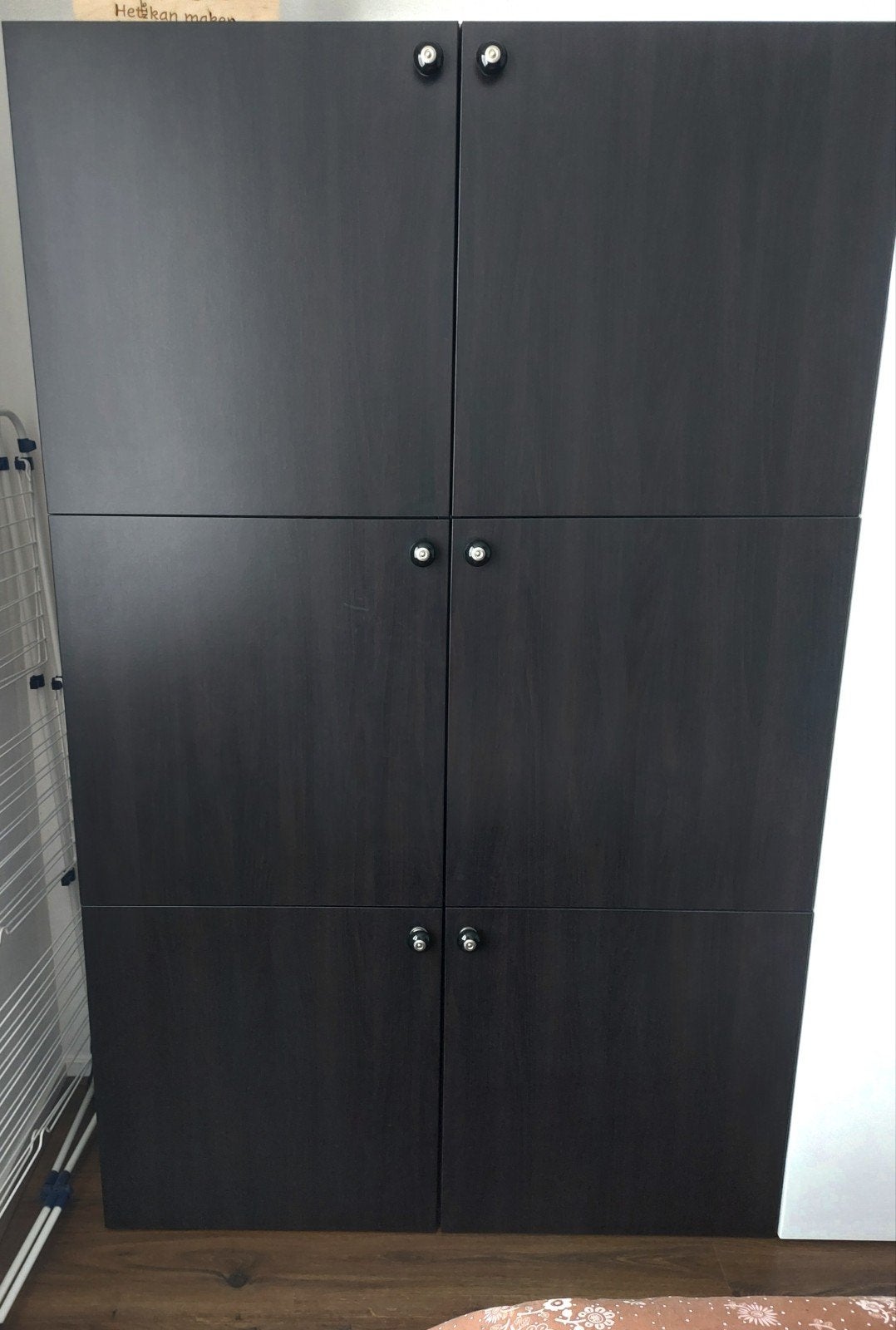 6 Ikea Besta Deurtjes Lappviken Zwartbruin, Ophalen, Gebruikt
