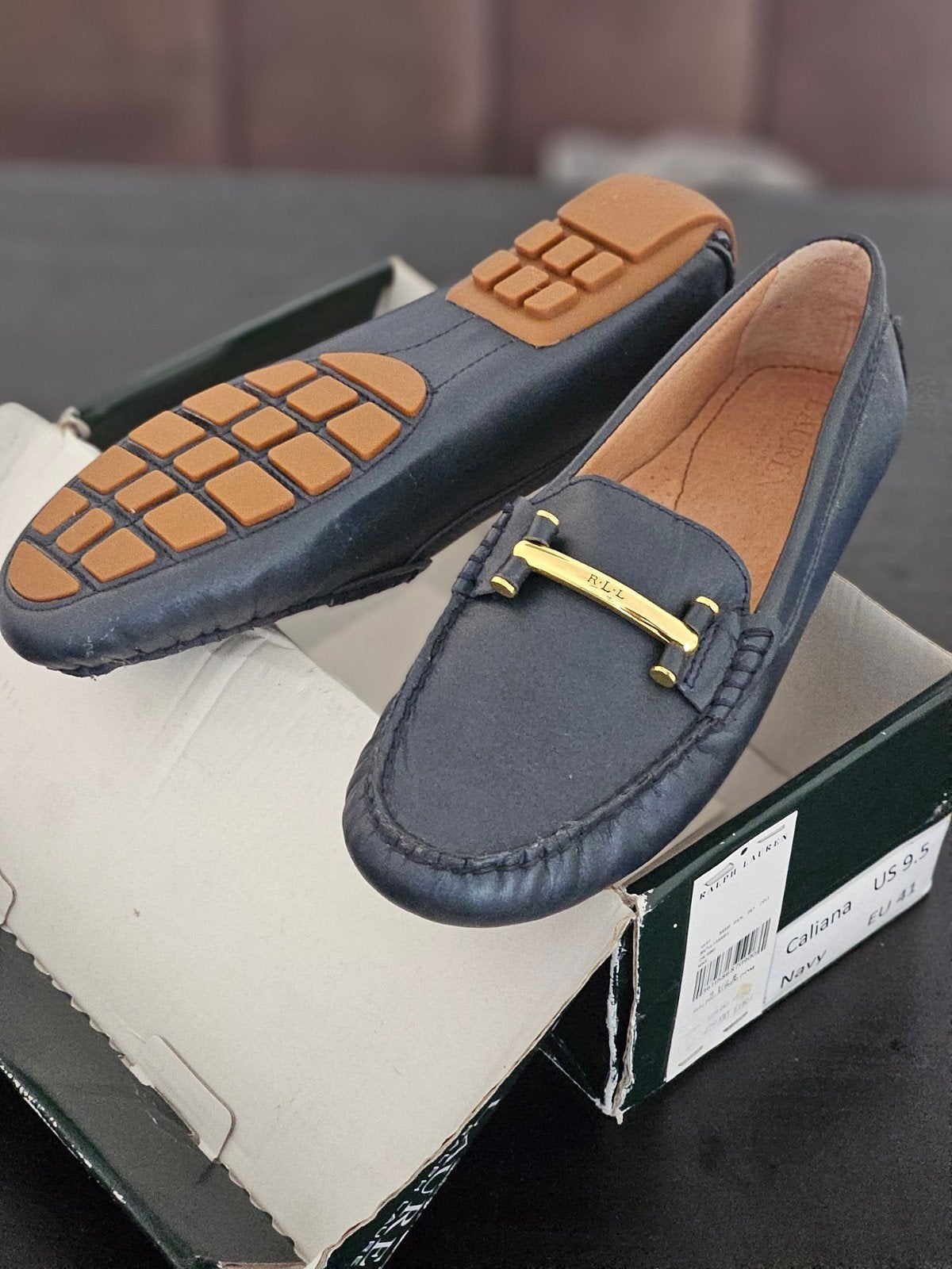 Nieuwe Navy Loafers/ moccasin - Ralph Lauren Caliana - EU 41, Ophalen of Verzenden, Nieuw, Blauw, Instappers